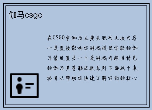 伽马csgo